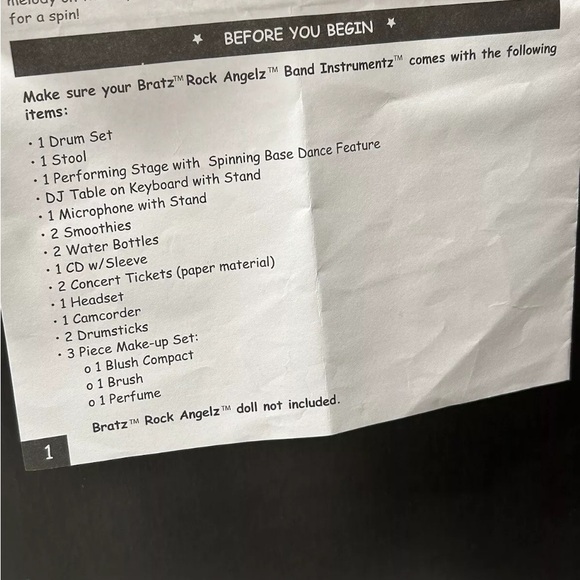 Bratz Rock Angels Band Instruments &Spinning Stage-Complete - Picture 5 of 7